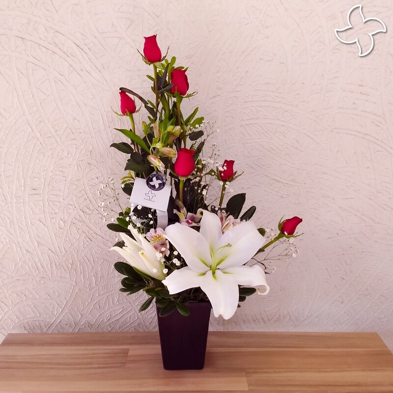 Base chica 6 rosas