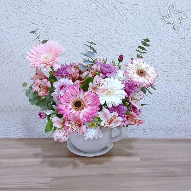 Taza chica una vista vintage