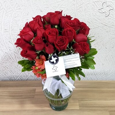 Florero mediano 36 rosas