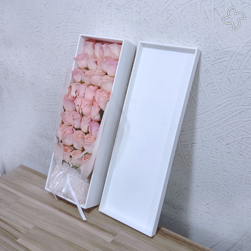Caja MDF 36 rosas
