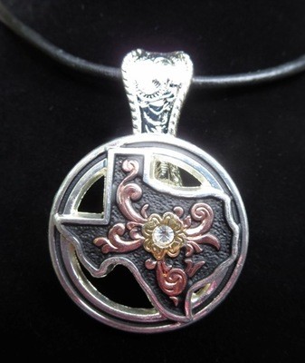Heart or Texas Concho Necklace