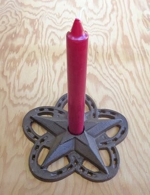 Horseshoe Star Candle Holder ~ RB78277