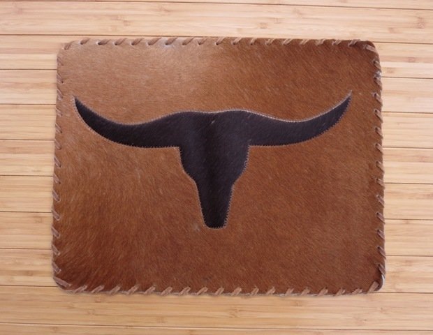 Longhorn Cowhide Placemats ~ Set of 2