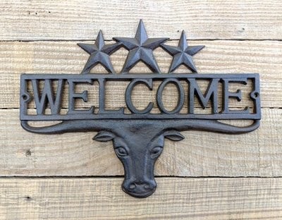 Longhorn Star Welcome Sign T6840