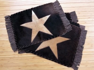 Star Fringed Placemats ~ Set of 2