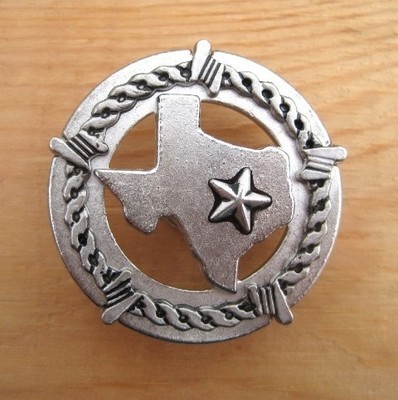 Texas/Barbed Wire Concho 1 1/2&quot; ~ T1918