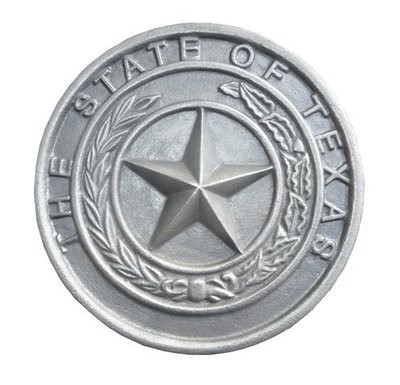 Texas State Seal Plaque LG T410