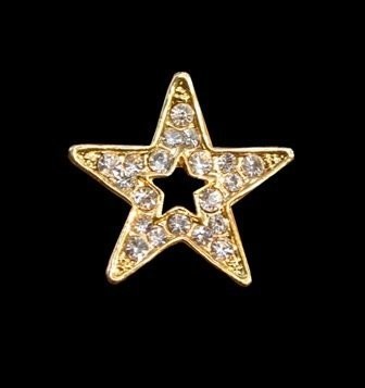 Rhinestone Star Tack Pin ~ W13474