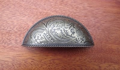 Bin Pull ~ Antique Brass Paisley ~ PDP51