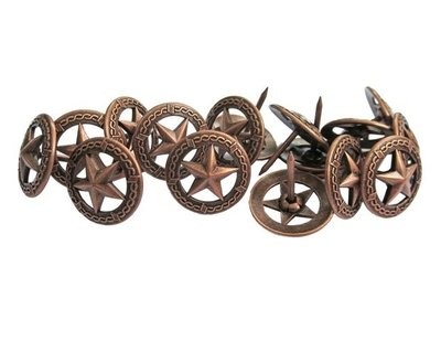 Star Circled with Barbed Wire Tack P907-Copper