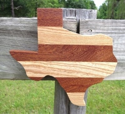 Wooden Texas Plaque ~ JO15004