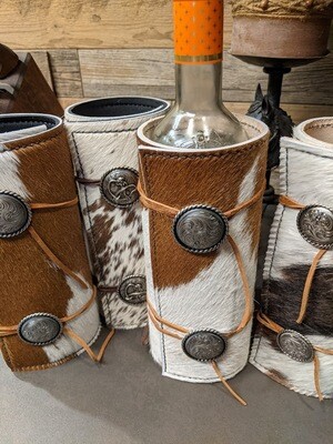 Cowhide Wine Wrap ~ CW1385