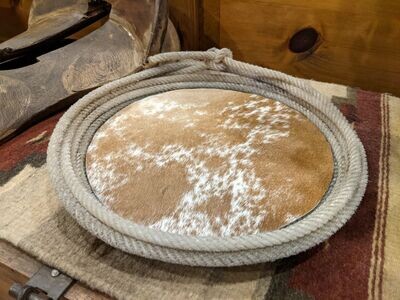 Cowhide Lariat Tray ~ LBCT122