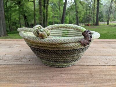 Lime Green Lariat Basket ~ LGLB115