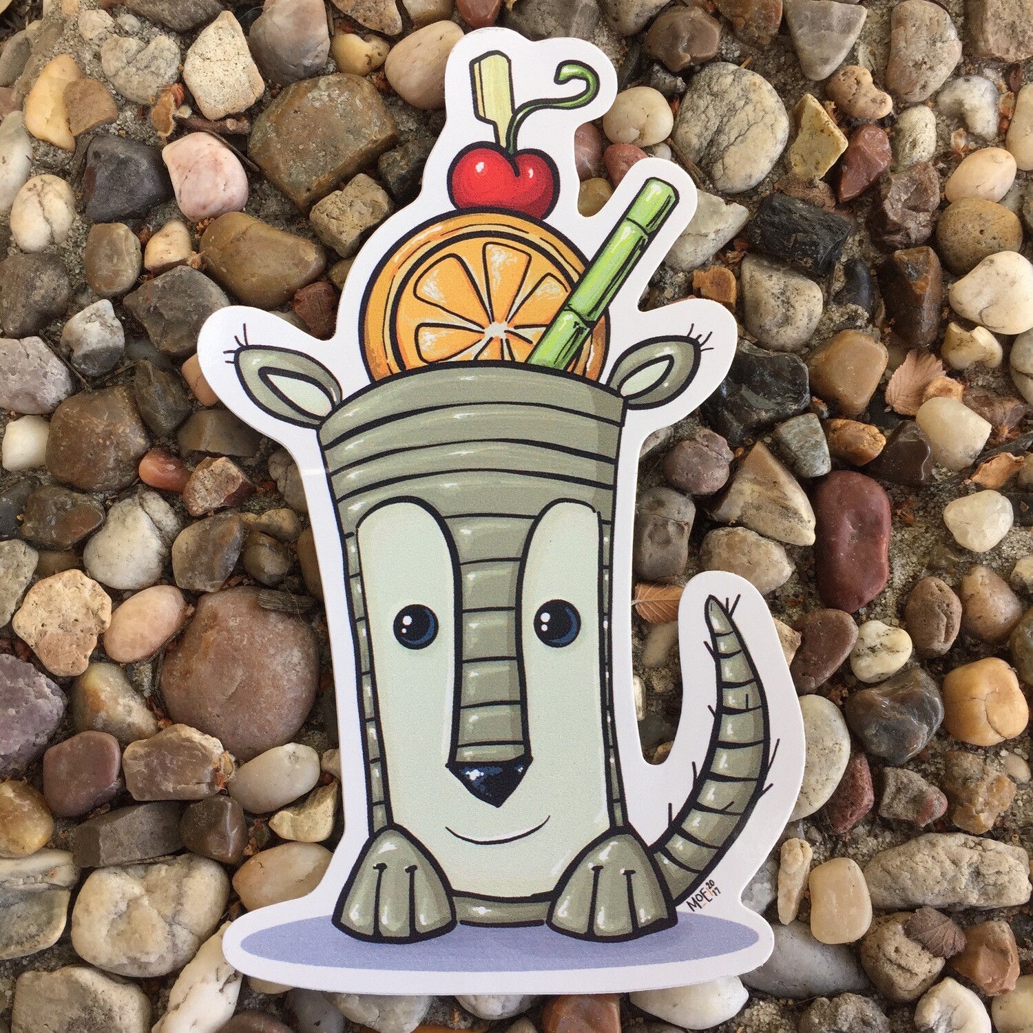 Sticker: Armadillo Bob Sticker: Armadillo Bob