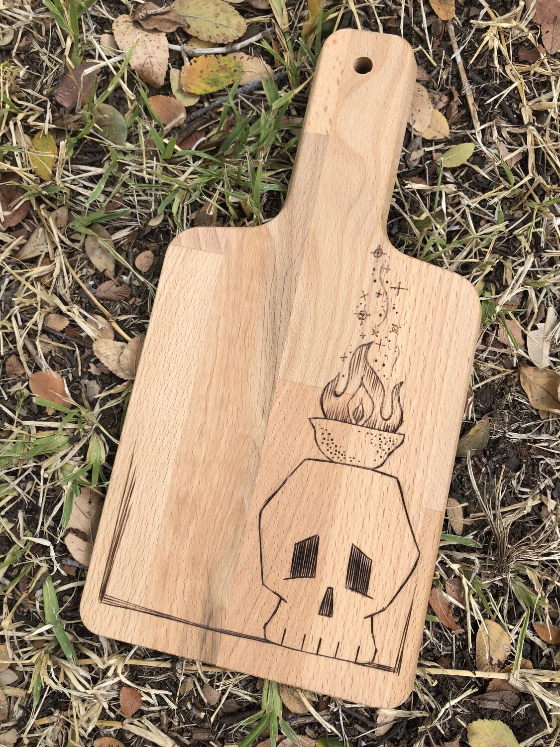 Small Wooden Skull Cutting Board Small Wooden Skull Cutting Board