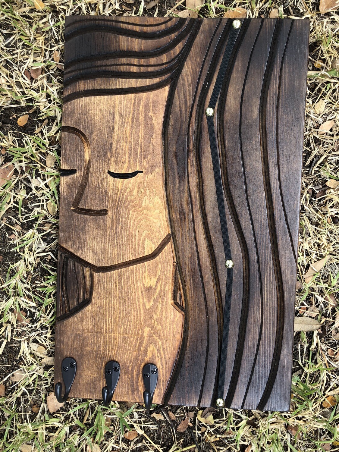 Wood Carving: Wahini Jewelry/Hair clip Holder Wood Carving: Wahini Jewelry/Hair clip Holder