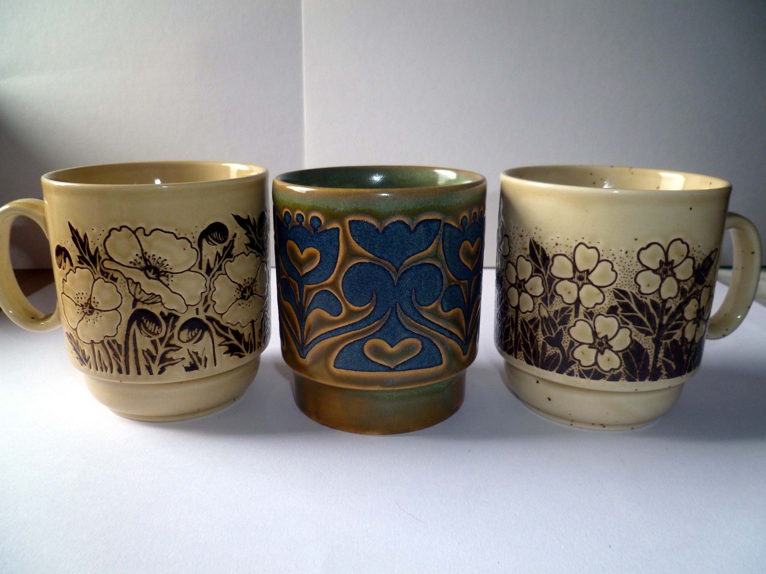 Vintage mugs set of three