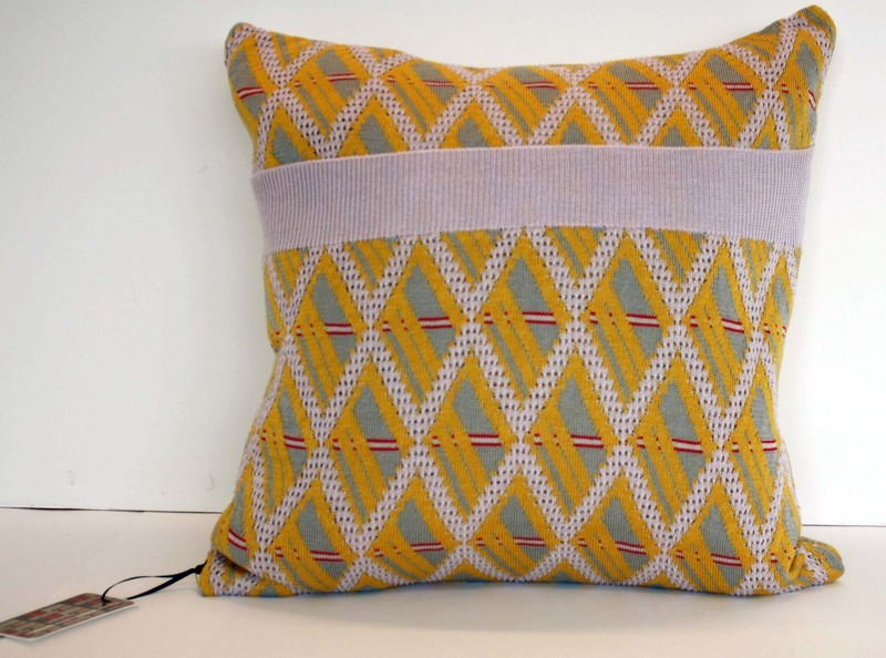Contemporary lace cushion with duck feather inner