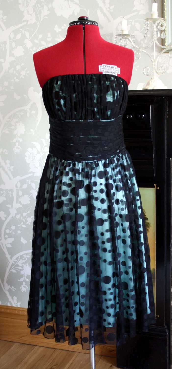 Black vintage style party dress