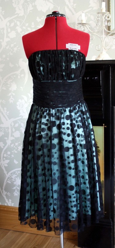Black vintage style party dress