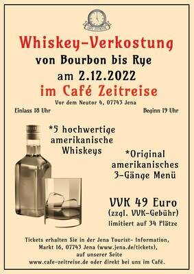 02.12.22 Whiskey-Verkostung - von Bourbon bis Rye
