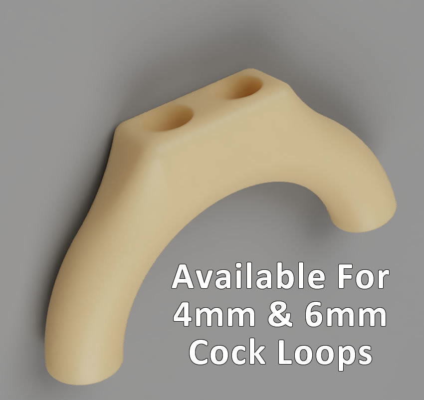 4mm Basic Estim Penis Play Conductive Rubber Cock Loop Insulator