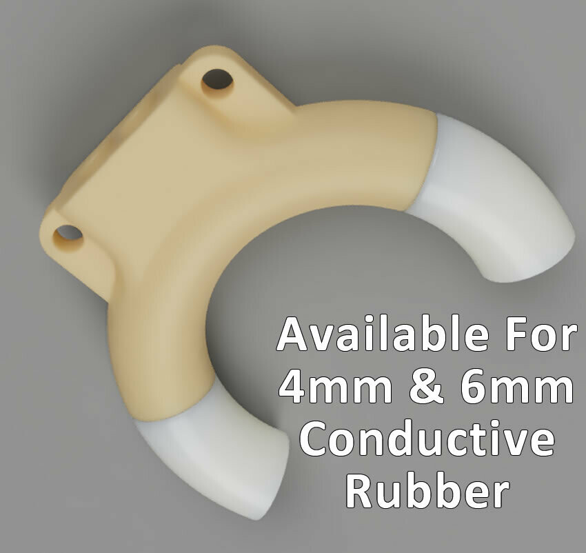 Modular Estim Penis Play Conductive Rubber Cock Loop Insulator