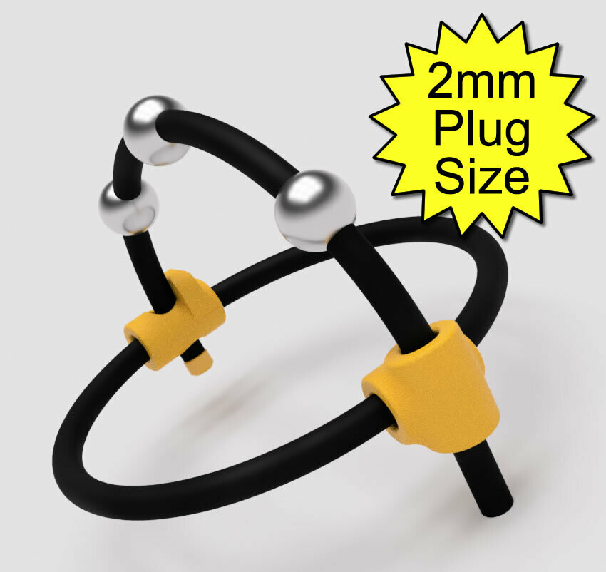Monopole 3D Printed Coronal Cock Ring With Steel Balls