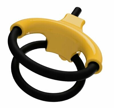 Double Penis Play 6mm Conductive Rubber Cock Loops 2mm Plug