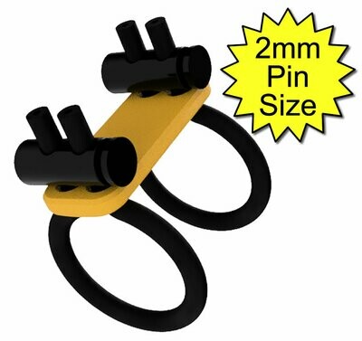 Double 6mm Cock Loop And Support Plate - Yellow