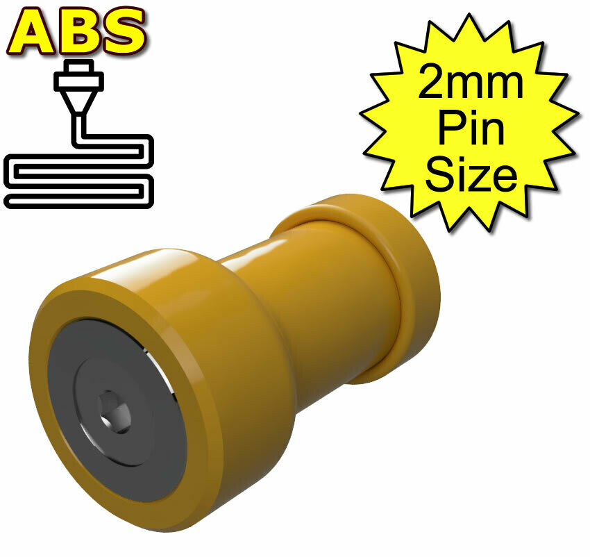 Magnetic Electrode Adaptor 2mm Yellow