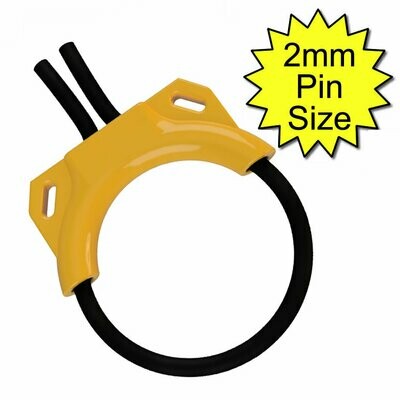 Estim Penis Play Conductive 4mm Rubber Cock Loop & Tie Down Insulator 2mm Plug
