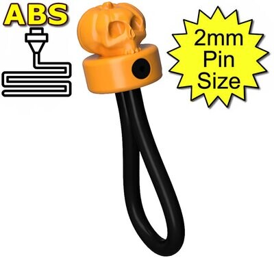 ABS Pumpkin Monopole Electrode 2mm Plug Pumpkin Orange