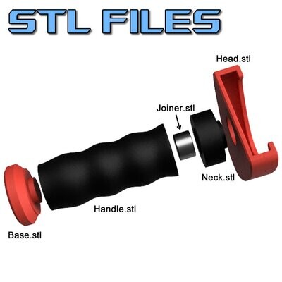 STL FILE - Komodo Dildo Handle
