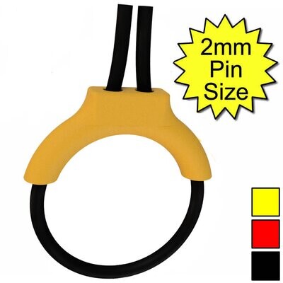 Estim Penis Play Conductive 4mm Rubber Cock Loop & Insulator 2mm Plug