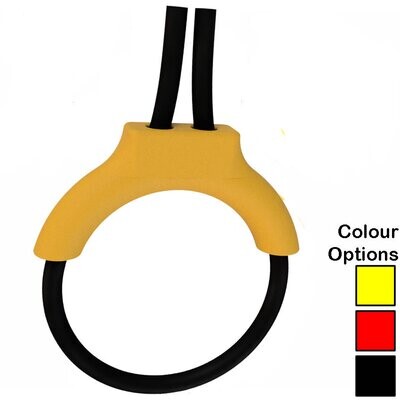 Estim Penis Play Conductive 4mm Rubber Cock Loop &amp; Insulator 2mm Plug