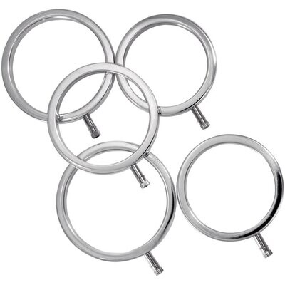 ElectraRings Solid Metal Cock Rings (5 pack)
