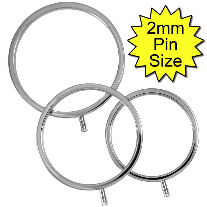 ElectraRings Solid Metal Scrotal Rings (3 pack)