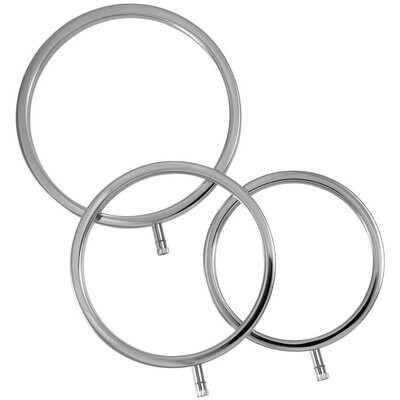 ElectraRings Solid Metal Scrotal Rings (3 pack)