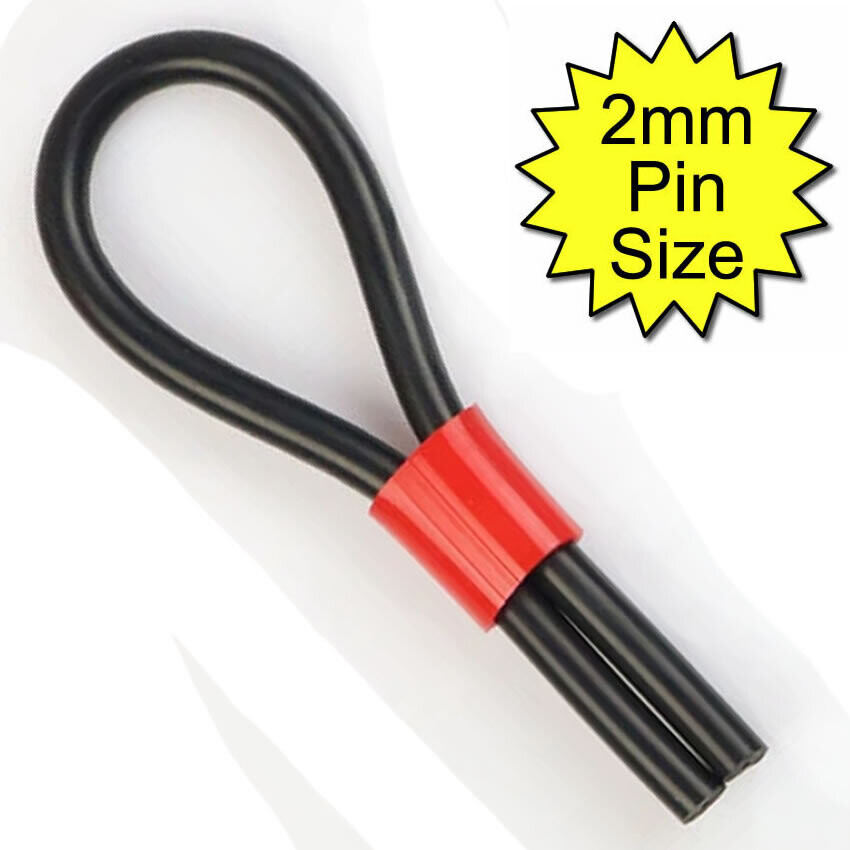 8mm Conductive Rubber Monopole Cock Loop Electrode