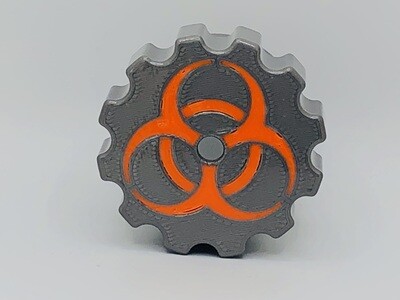 Gas Mask Air Restrictor NATO 40mm Thread Bio-Hazard Design-Grey/Orange