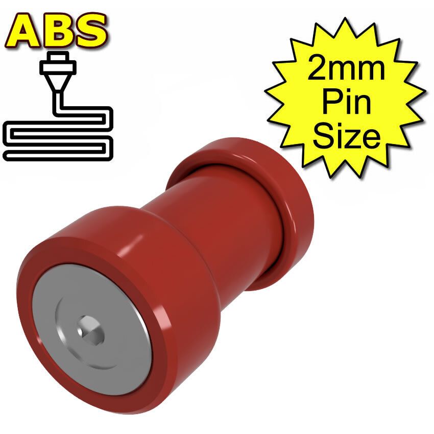 Magnetic Electrode Adaptor 2mm Red