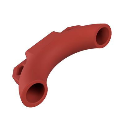 Estim Penis Play 8mm Conductive Rubber Cock Loop Red