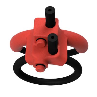 Double Penis Play 6mm Conductive Rubber Cock Loops 2mm Plug Red
