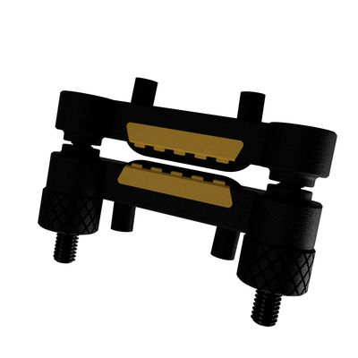 V2 Bipolar 6mm Conductive Rubber Nipple Clamp Electrodes 2mm Plug