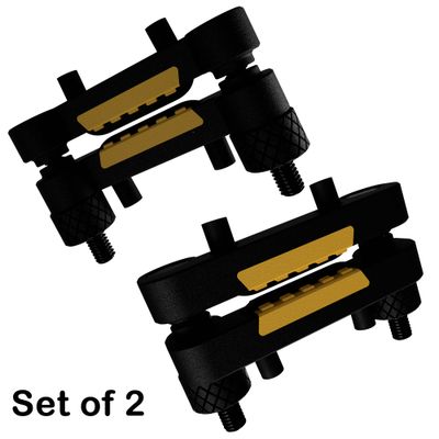 V2 Bipolar 6mm Conductive Rubber Nipple Clamp Electrodes 2mm Plug