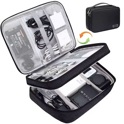 Two Layer Storage Bag 27x9x19cm Black