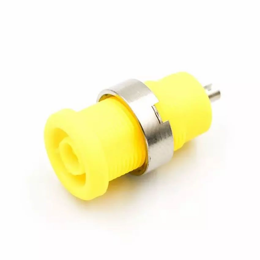4mm Banana Socket Panel Mounting Yellow