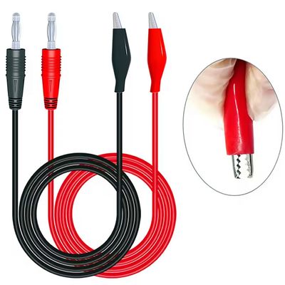 4mm Banana Plug To Crocodile Clamp Soft Leads